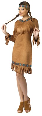 Fun World Indianer Kleid Erwachsene Damen Halloween Kostüm 111024