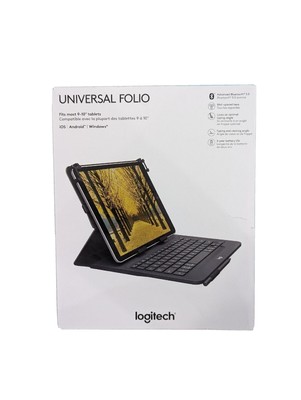 Logitech Universal Folio With Keyboard Bluetooth For 9 -10  Tablets 