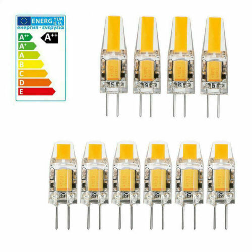 10x 4x G4 LED COB 3W 6W Lámpara Bombilla Bombilla Blanco Cálido 12V 220V - Imagen 1 de 16