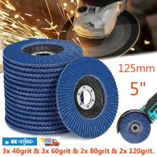 5" 125mm Zirconia Flapper Wheels Metal Sanding Grinding Angle Grinder Flap Disc