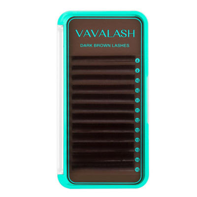 VAVALASH Colored Lash Extensions Dark Brown Eyelash Extensions 0.03 0.05 0.07 Vo