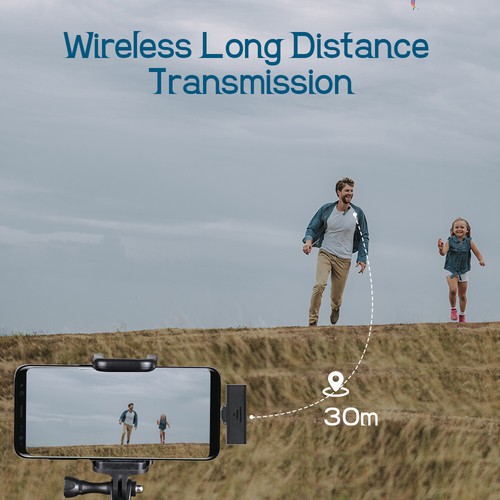 Wireless Lavalier Mikrofon Mini Ansteckmikrofon Handy-Live-Stream für iPhone - Bild 5 von 15