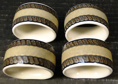 Mikasa Arabella Napkin Rings CAC01 Intaglio Set of 4 Excellent