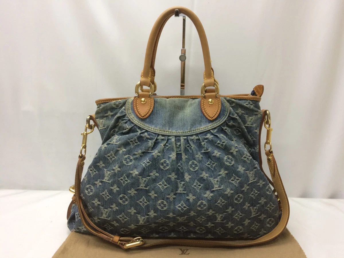 Auth Louis Vuitton Monogram Denim Neo Cabby MM 2 Way hand bag M95349  9A090070n | eBay