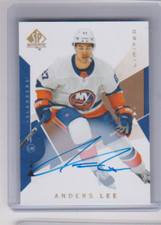 2018 2018-19 SP AUTHENTIC ANDERS LEE LIMITED AUTOGRAPH 94 NEW YORK ISLANDERS