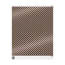 Polka Dot Gift Wrapping Paper, Chic Brown Floral Wrap, Birthday, Christmas, Baby