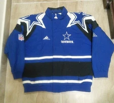 Vintage 90s Apex One x Dallas Cowboys Puffer Jacket Pro Line Sz L RARE