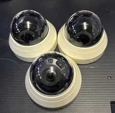 (LOT OF 3) Wisenet PoE Network Security Indoor Dome Camera QND-6010R