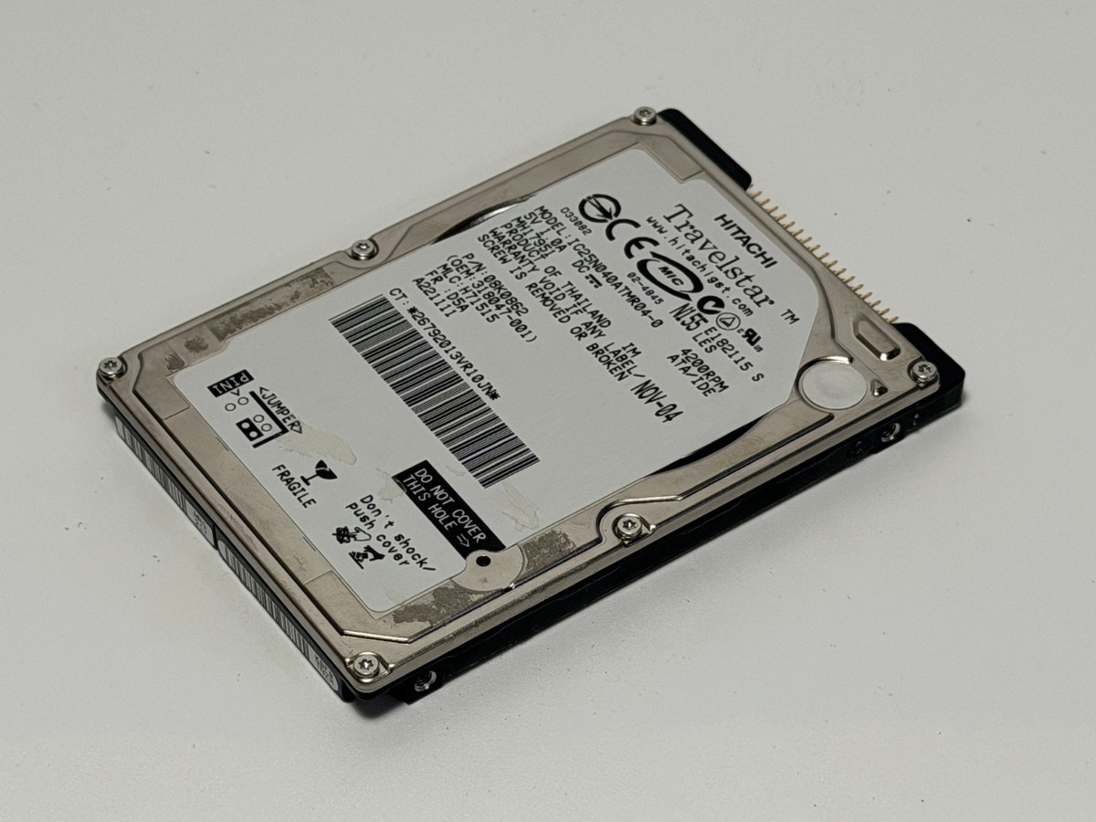 Hitachi Travelstar 80GN IC25N040ATMR04 40GB Internal 4200RPM 2.5