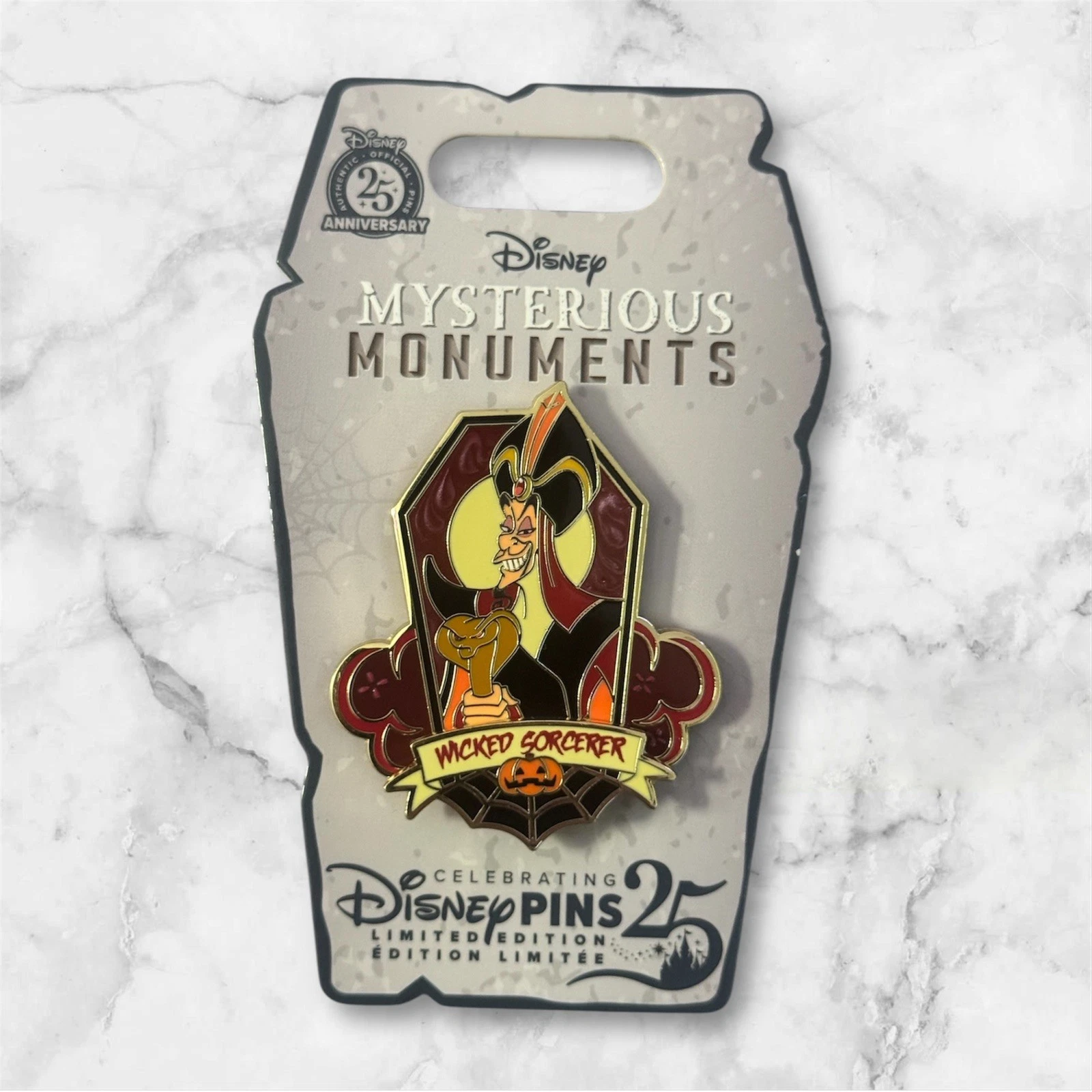 2025 Disney Parks Mysterious Monuments Jafar Wicked Sorcerer Limited Edition Pin