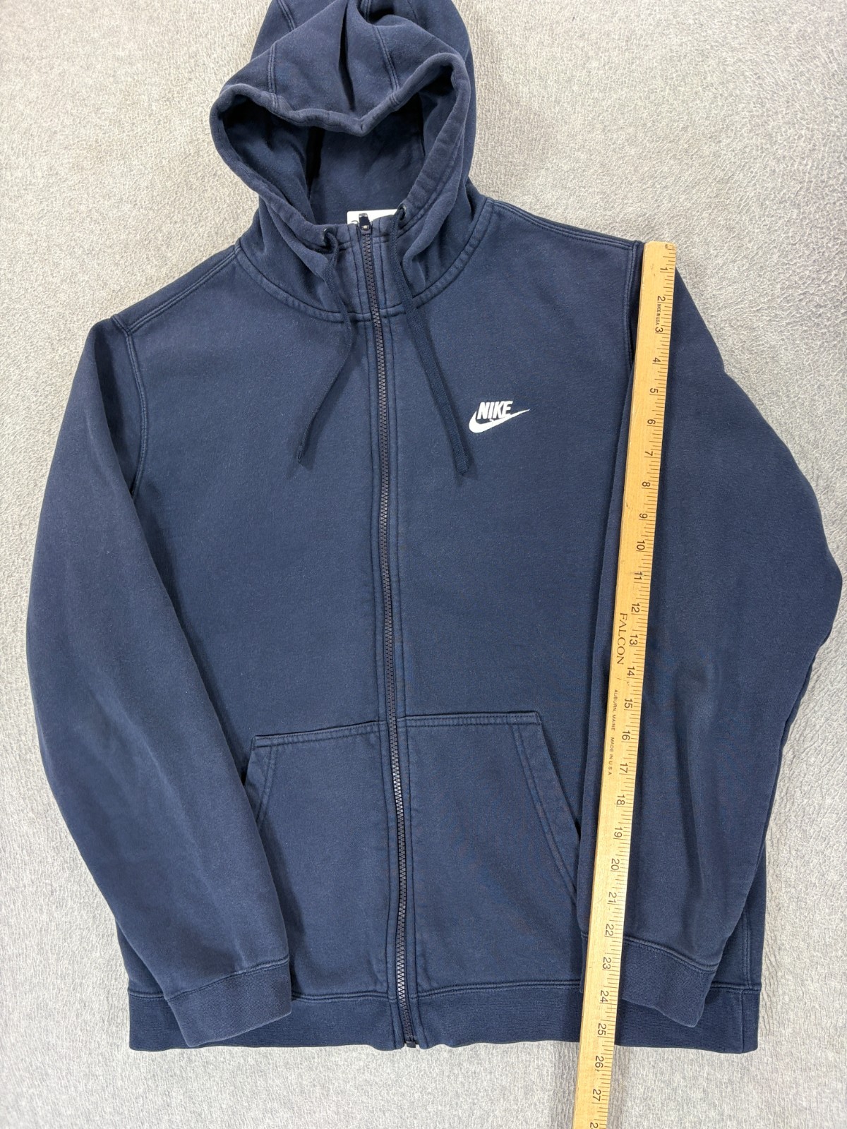Nike Classic Solid Stitched Logo Full Zip Hoodie … - image 5