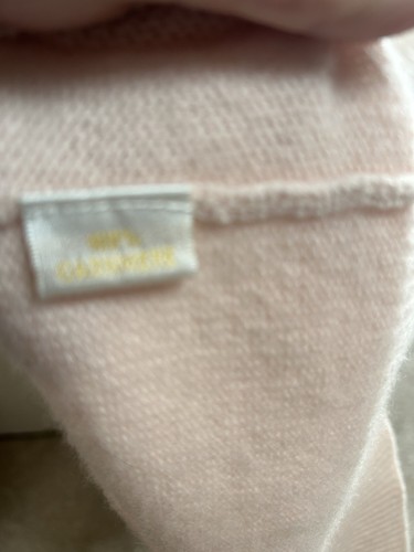 Cashmere Company Sleeveless Jumper Ladies Size XL 42 Pink Sweater 100% Cashmere - Picture 5 of 6