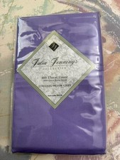 LAVENDER SATEEN PILLOWCASES STANDARD SIZE 100 COTTON SATEEN - Set Of 2 - NEW