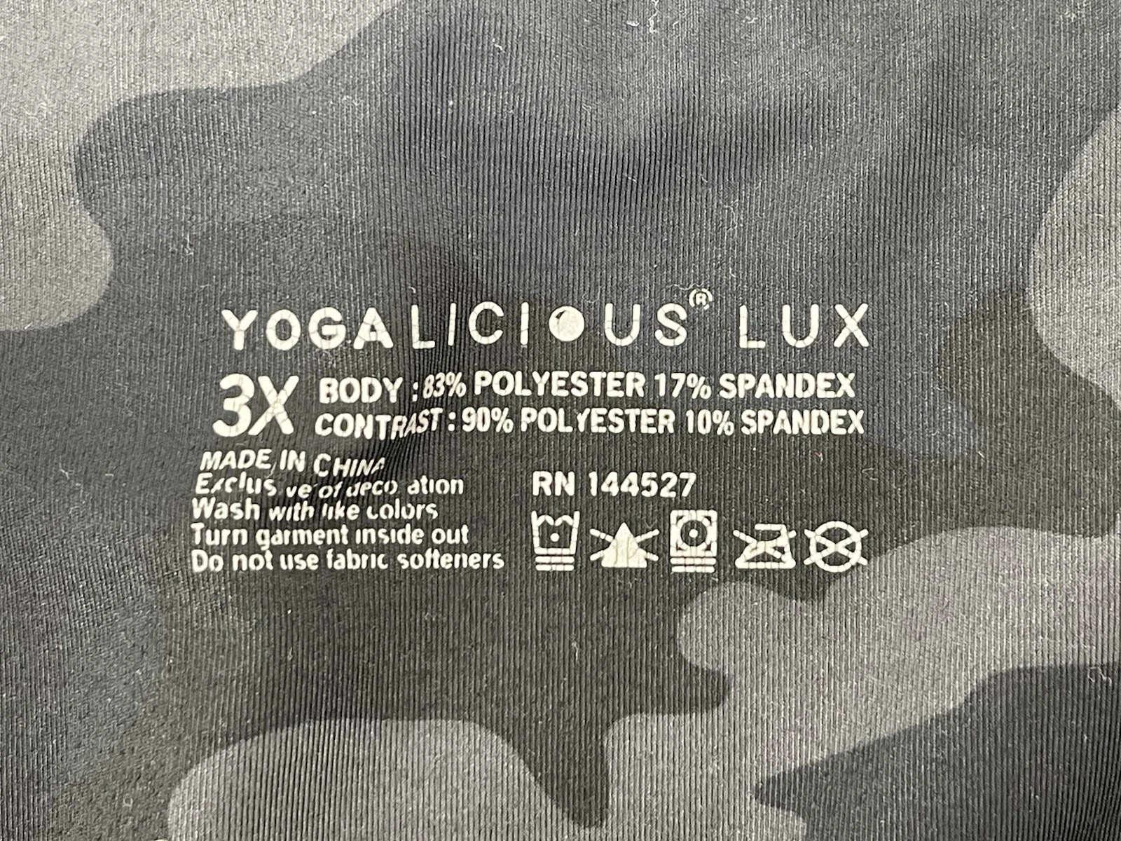 yogalicious lux yoga gym camo leggings