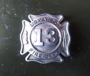 Vintage Obsolete Loyalton Northern California FIRE BADGE