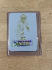 Devin Carter 2025 Leaf Eclectic Football Signature Series 1/1 Printing Plate