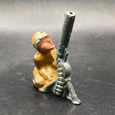 Vintage Dimestore Army M202 Manoil Toy Soldier 500 Series Anti Aircraft Gunner