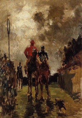 Henri Lautrec Jockeys 1882 17''x 22'' Archival Art Print