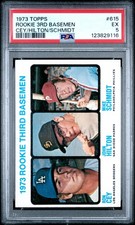 1973 TOPPS RON CEY/JOHN HILTON/MIKE SCHMIDT ROOKIE 3RD BASEMEN ROOKIE RC PSA 5