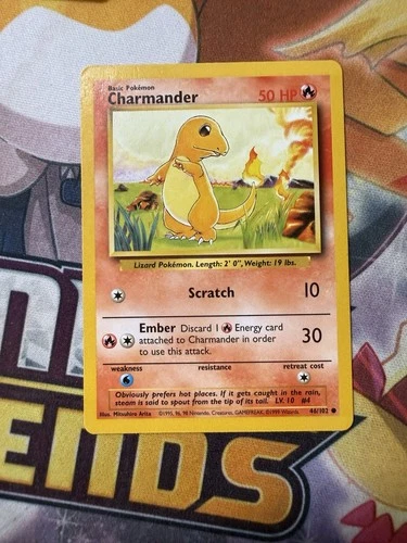 Pokémon Charmander 46/102 BS Base Set Unlimited
