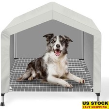 Elevated Dog House Tent Comfort Adjustable Portable Indoor Outdoor Pet Bed New