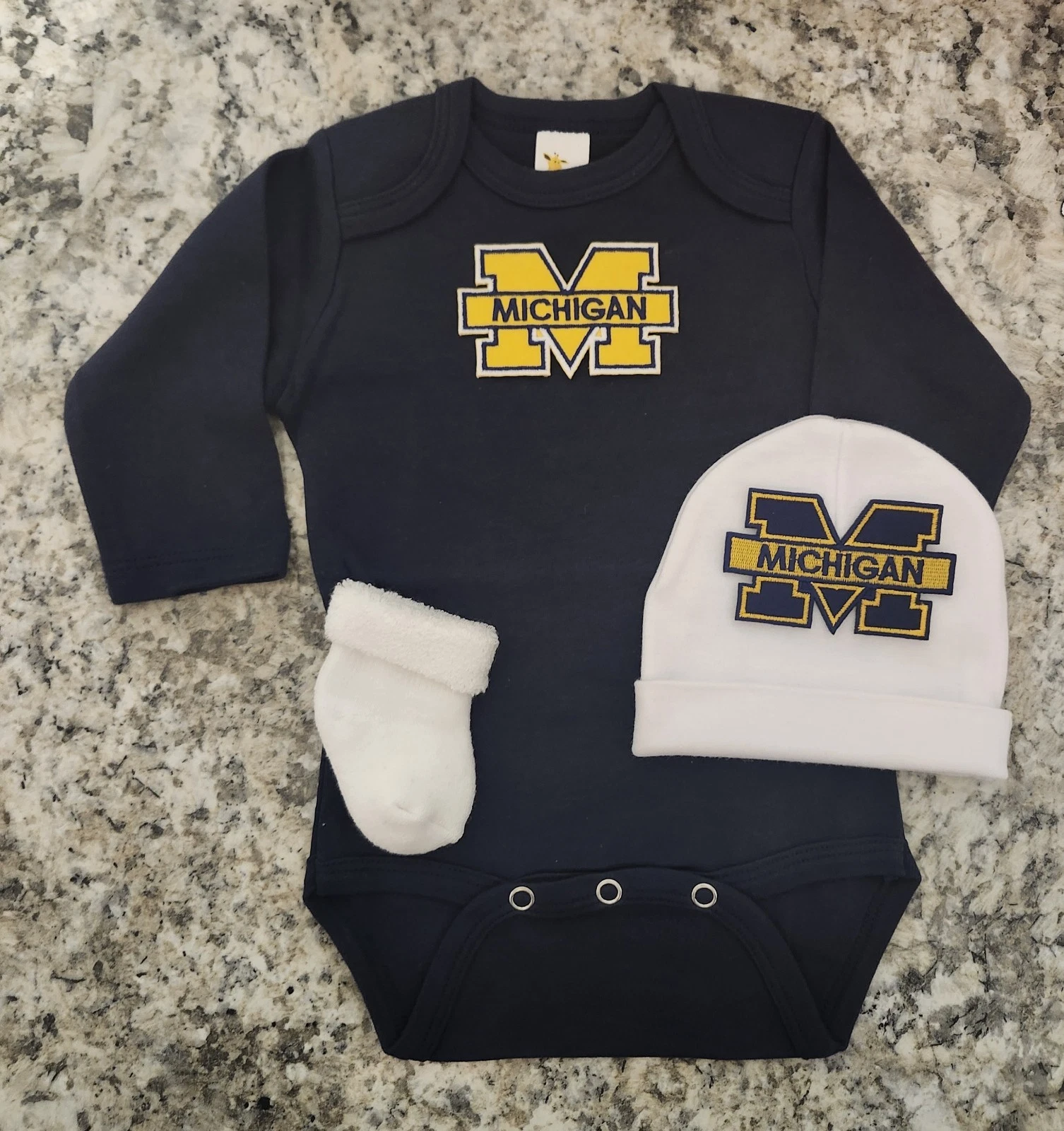 Michigan Wolverines baby clothes Michigan baby gift Wolverines baby gift