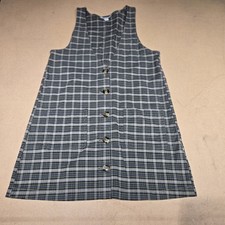 ITEM# 0348 AMERICAN EAGLE GREEN PLAID DRESS SIZE MEDIUM