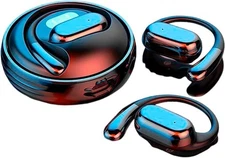 AI OWS Language Translator Earbuds, Supports 144 Languages,Online Black 