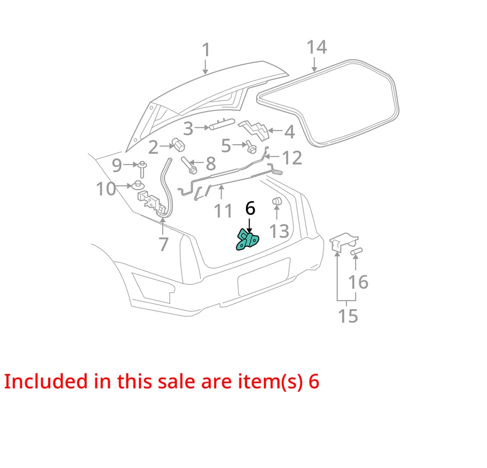 Cadillac Chevrolet DTS 2003-2011 MALIBU STRIKER ASM-R/CMPT TAPA LAT 22628988 NUEVO Foto 2 de 3