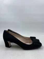 Miu Miu Black Suede Bow Pump Heels W 8.5