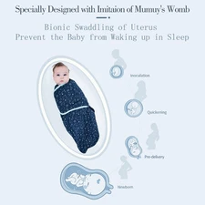 Insular SU3007 3PCS Baby Swaddle Wrap Blanket Soft Cotton Infant Sleeping IRBT