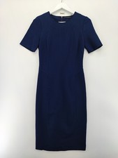 T Tahari Women's Judianne Short Sleeve Blue Dress Size 2 US