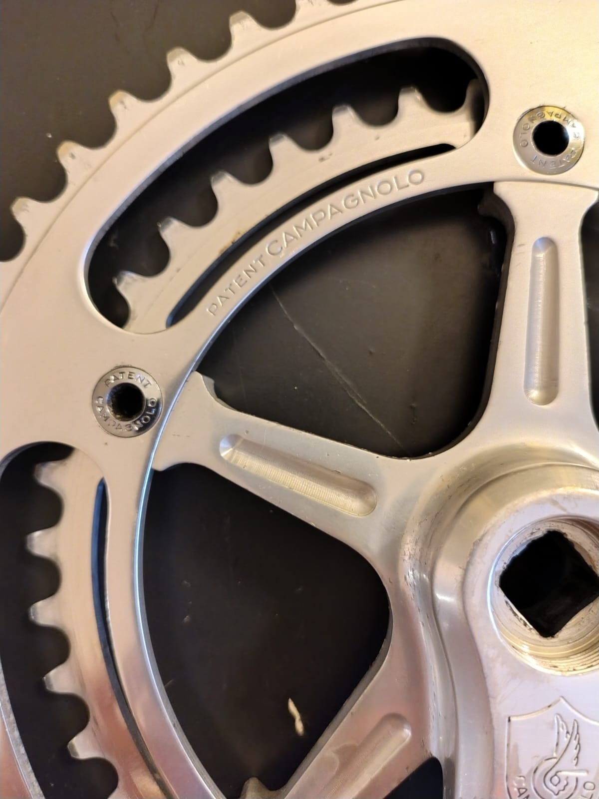 Pedivelle guranitura Campagnolo nuovo record bici da corsa epoca senza data foto 4