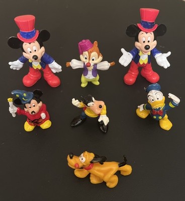 Vintage Disney Mickey Mouse & Friends Figures Toys Goofy,Dale Pluto, Donald Duck
