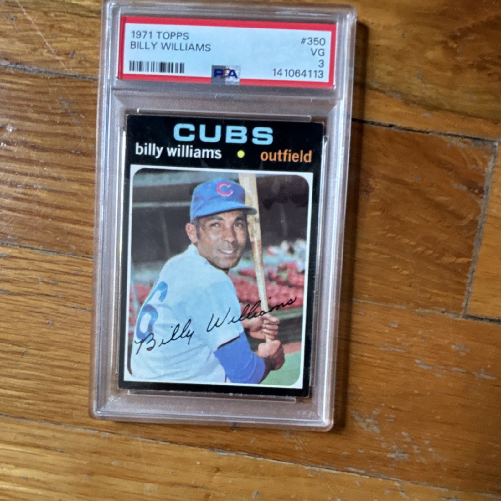 Topps 1971 Billy Williams #350 Chicago Cubs PSA VG 3 Baseball Card