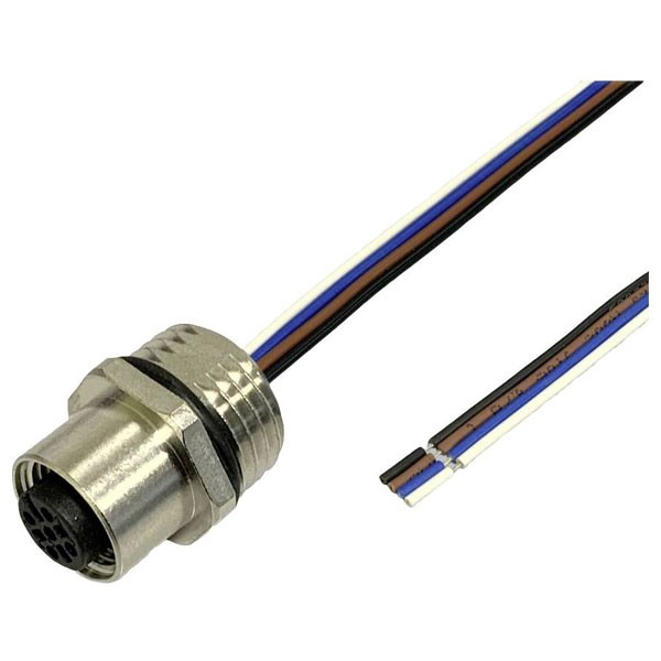 BKL Sensor/Actuator recess-mount socket M12 0.5m 4-pin