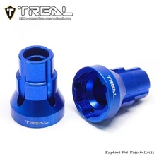 TREAL X003Y04U4B Aluminum 7075 Rear Axle Mount Set 0 Degree for Losi LMT (Blue)