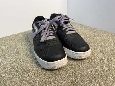 Nike Air Force 1 Low ID Shoes Mens 8 Black Purple Tie Dye Sneakers DN4164-991