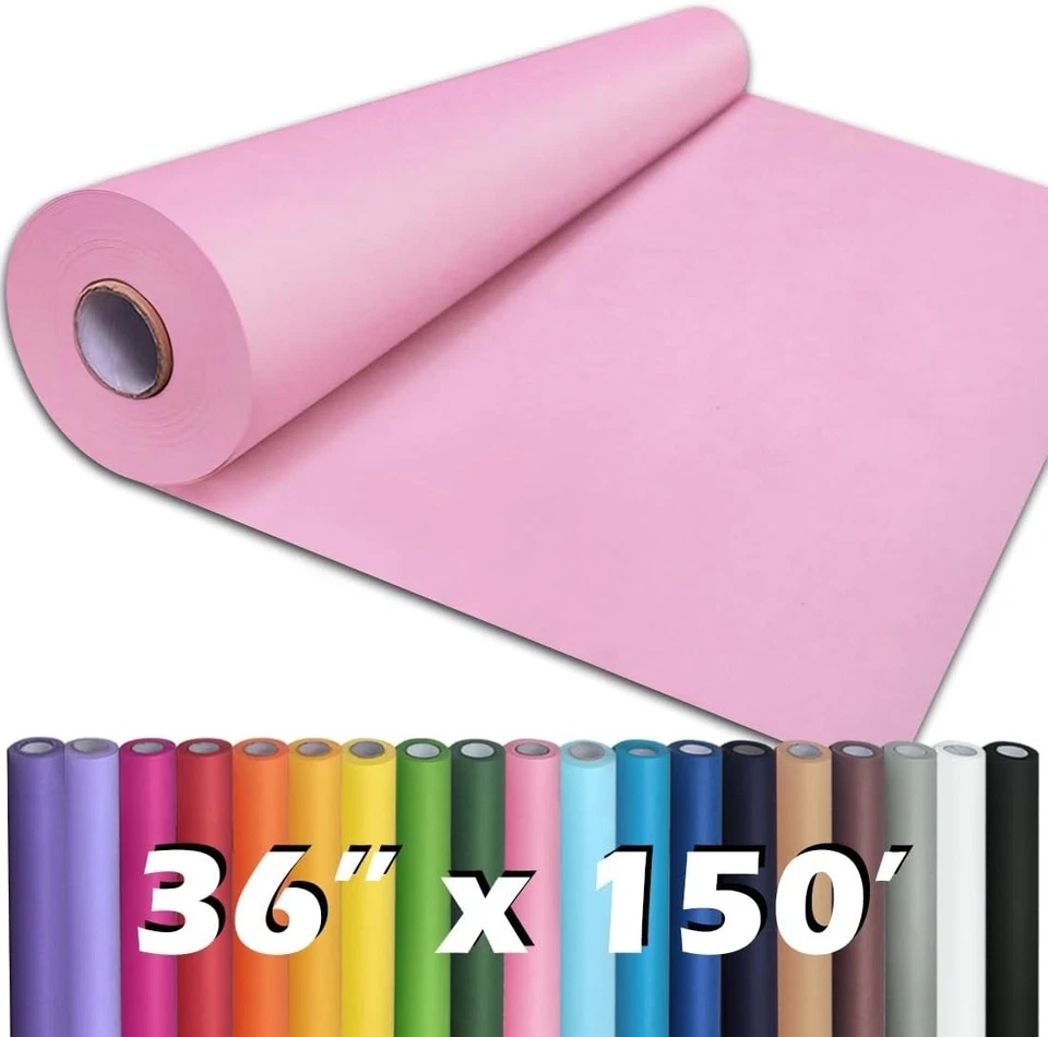 Multipurpose Kraft Paper Roll 36" x 1,800" 150' - Light Pink - Image 3 of 4