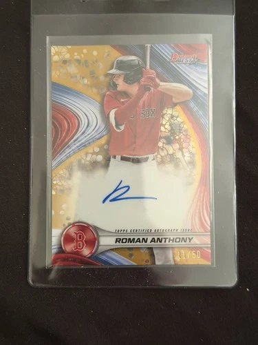 2024 Bowman's Best Roman Anthony Auto Gold Refractor #/50