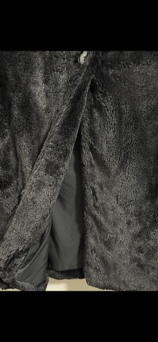 Patagonia Girl's Kid's Size XL 14 Pelage Black Faux Fur Jacket Coat - Picture 3 of 8