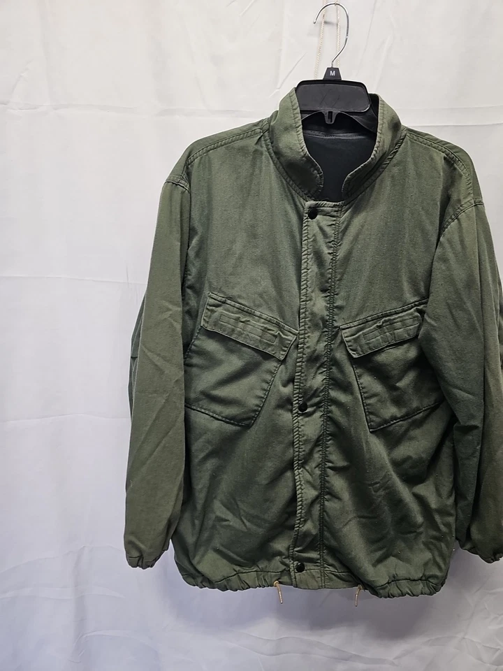 Vtg Military Green Chemical Protective Suit Jacket 8415-00-177-5007 Mens Sz Sm - Image 2 of 4