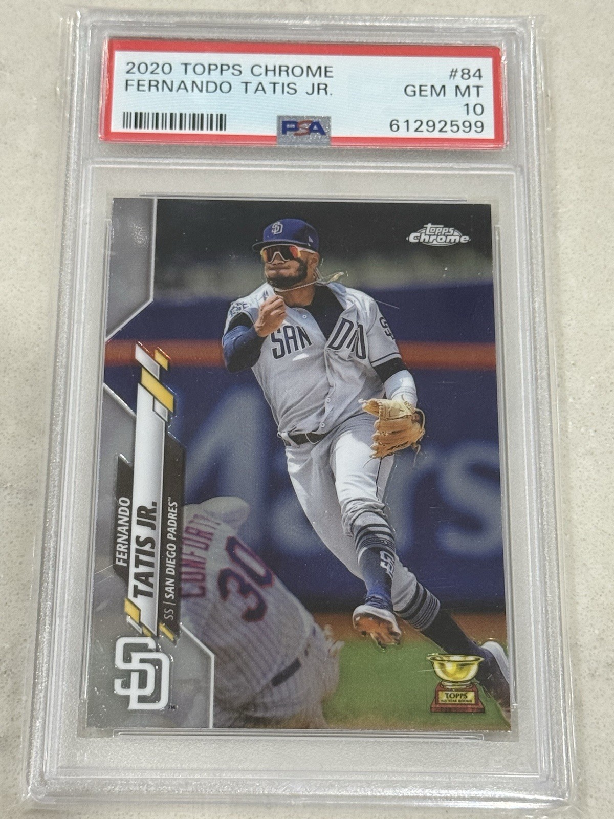 2020 Topps Chrome PSA 10 GEM MINT Rookie Cup #84 Fernando Tatis Jr. QTY Discount