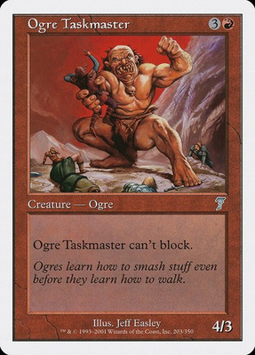 #ad #ad Ogre Taskmaster NonFoil Seventh Edition 203 NM MTG $1.99