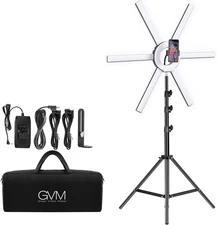 GVM Great Video Maker 600S LED Ring Light, 90W Dimmable Led Light Kit... 