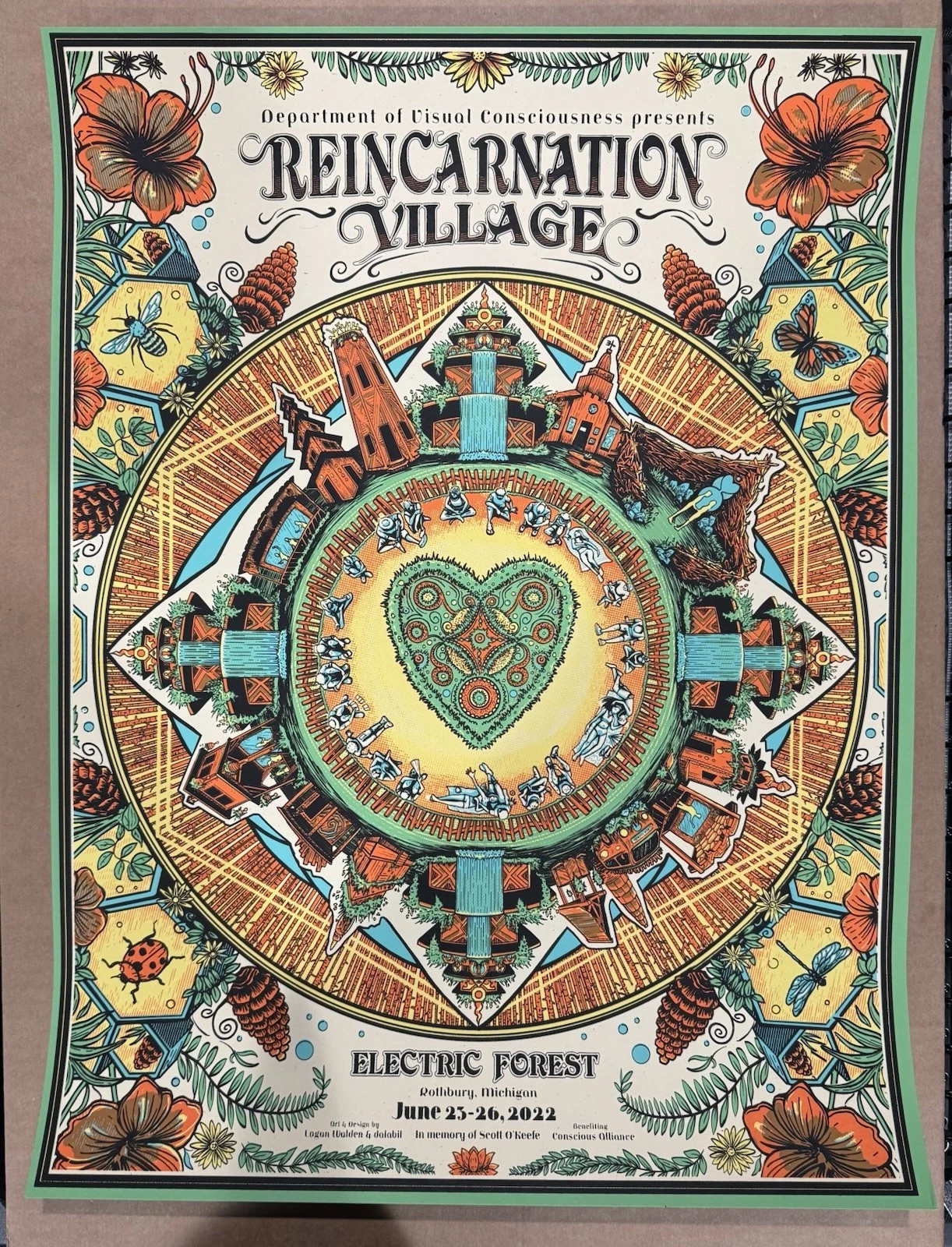 Electric Forest Festival Reincarnation Village Poster 2022 Griz Disclosure Big G
