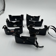Vintage Camera Lens Cases  Ever Ready Half Cases Lot Sigma, Minolta, Leather