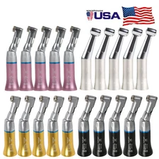 1-5 Dental Low Speed Handpiece Contra Angle Push/Latch handpiece NSK Style 4colo