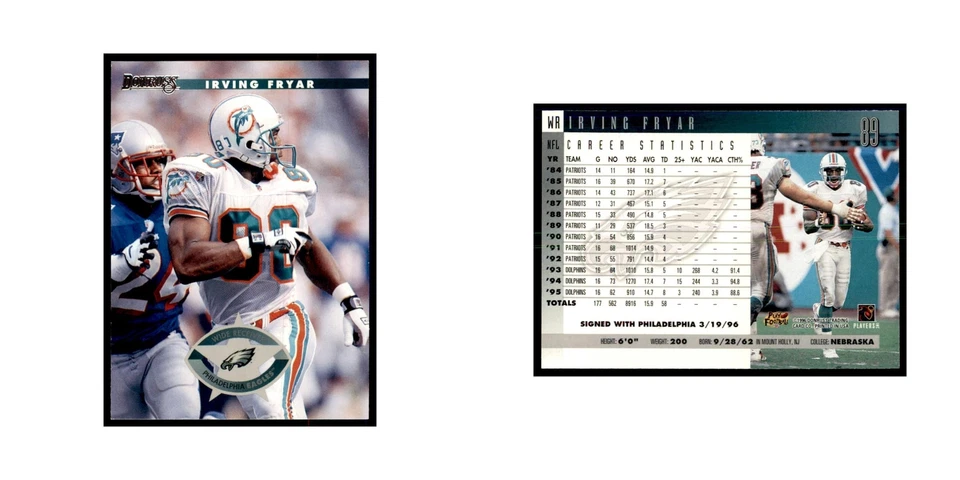 Irving Fryar 1996 Donruss #89 Football Cards Football Card NM - Image 3 of 3