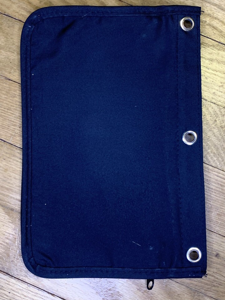 Mead Five Star Pen Pencil Case Zippered 3 Pocket Binder Holder Pouch